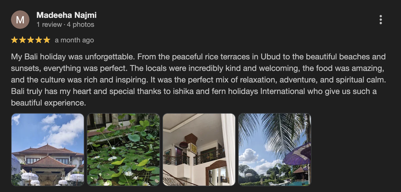 Google review – Priya Sharma