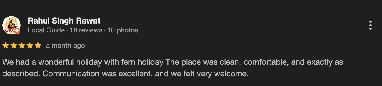 Google review – Meera Joshi